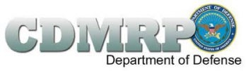 CDMRP Department of Defense logo