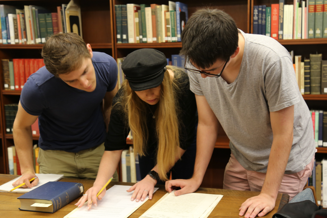 students research books